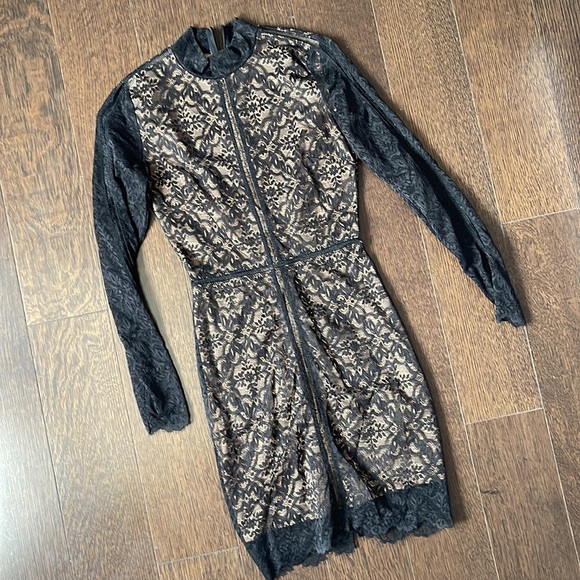 Aritzia Wilfred Janvry black lace dress 00 NWT - Picture 5 of 5